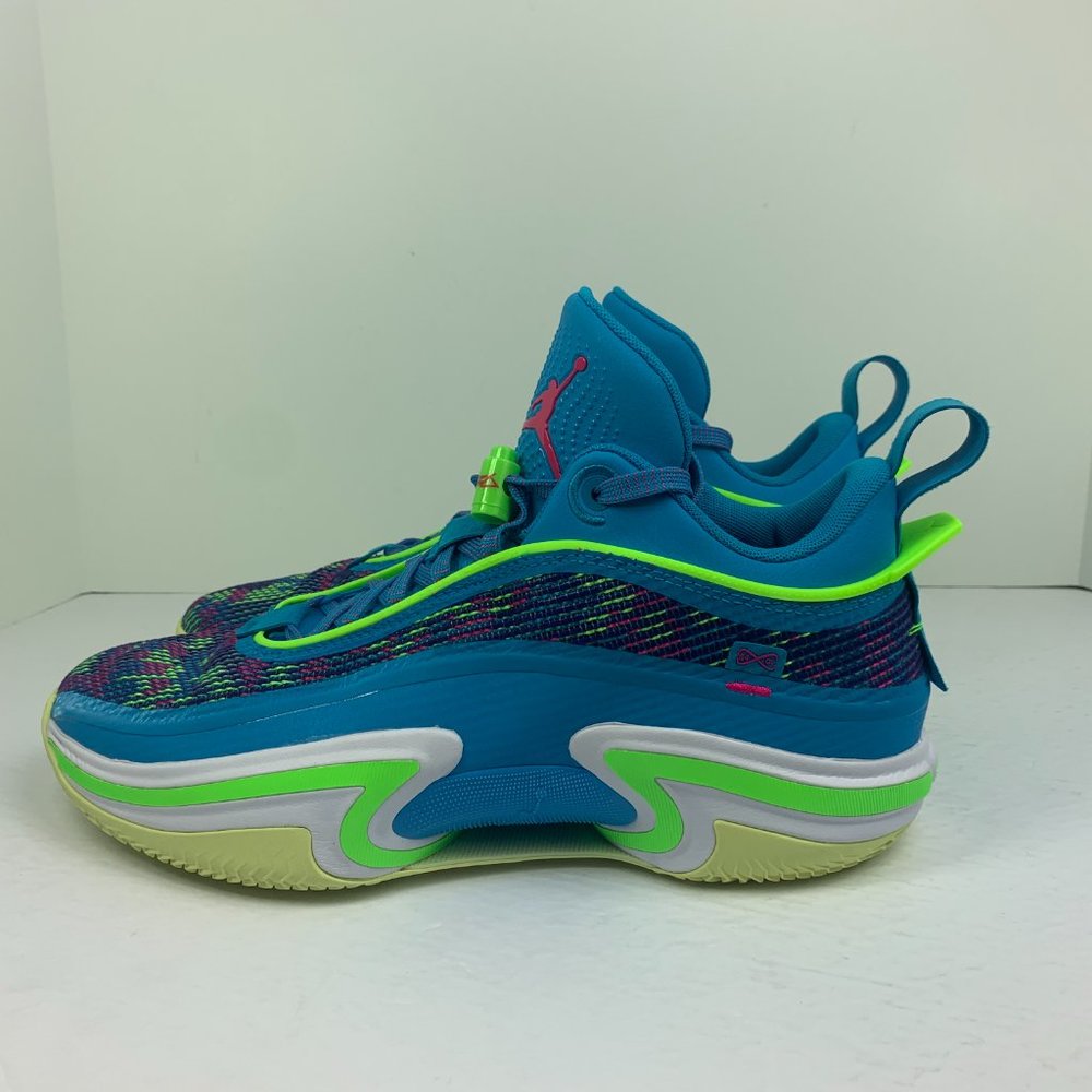 Nike Air Jordan XXXVI 36 Low Luka PF Laser Blue Electric Green DN4195-430 - Picture 4 of 12
